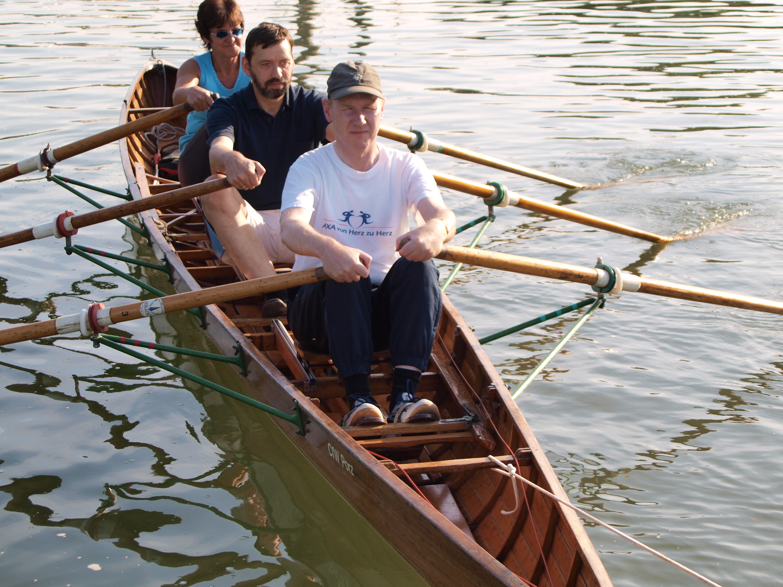 Bild: Blinde rudern auf dem Rhein (Quelle: Gottfried Paffrath)